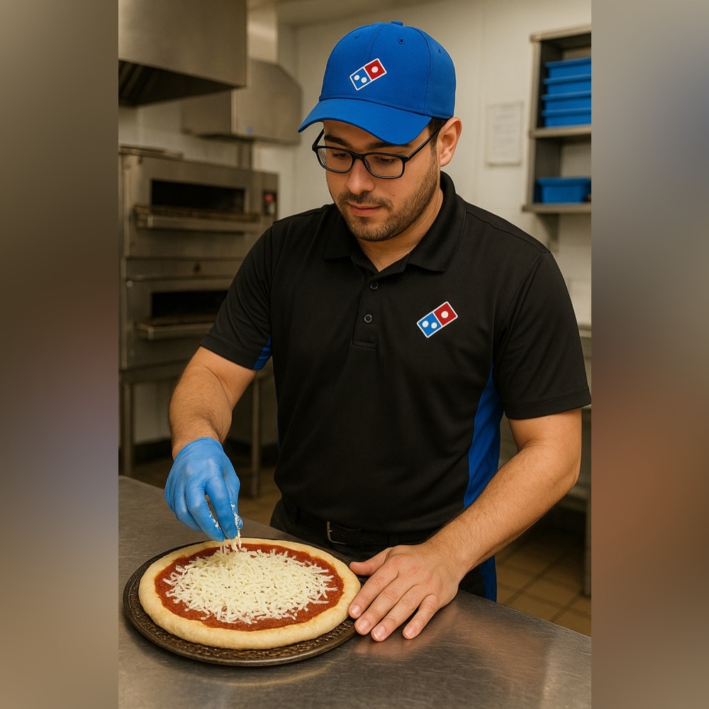 Dominos Pizza Gear Employee Manager Polo Shirt Size XL